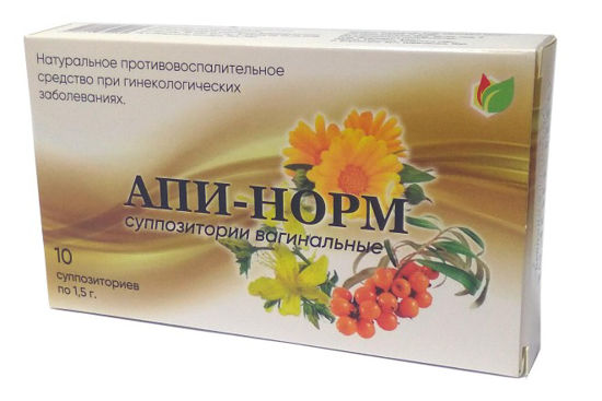 Апи-Норм суппозитории 1.5 г №10